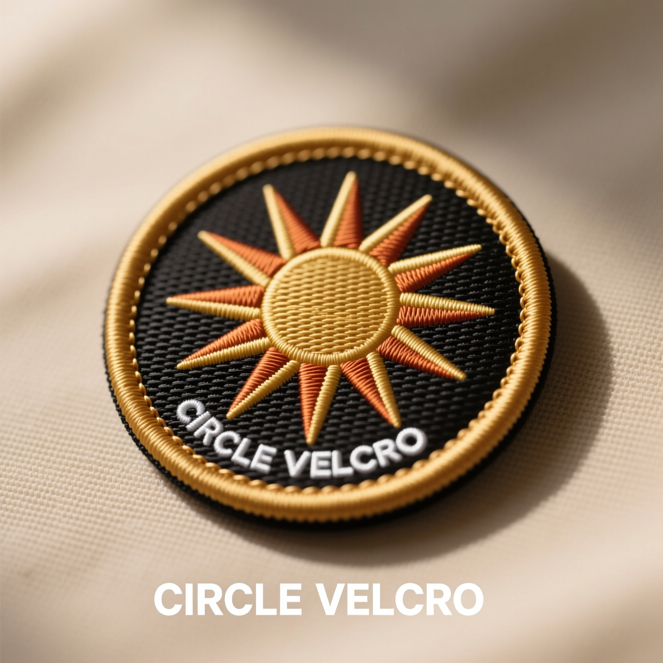 Circle velcro patch