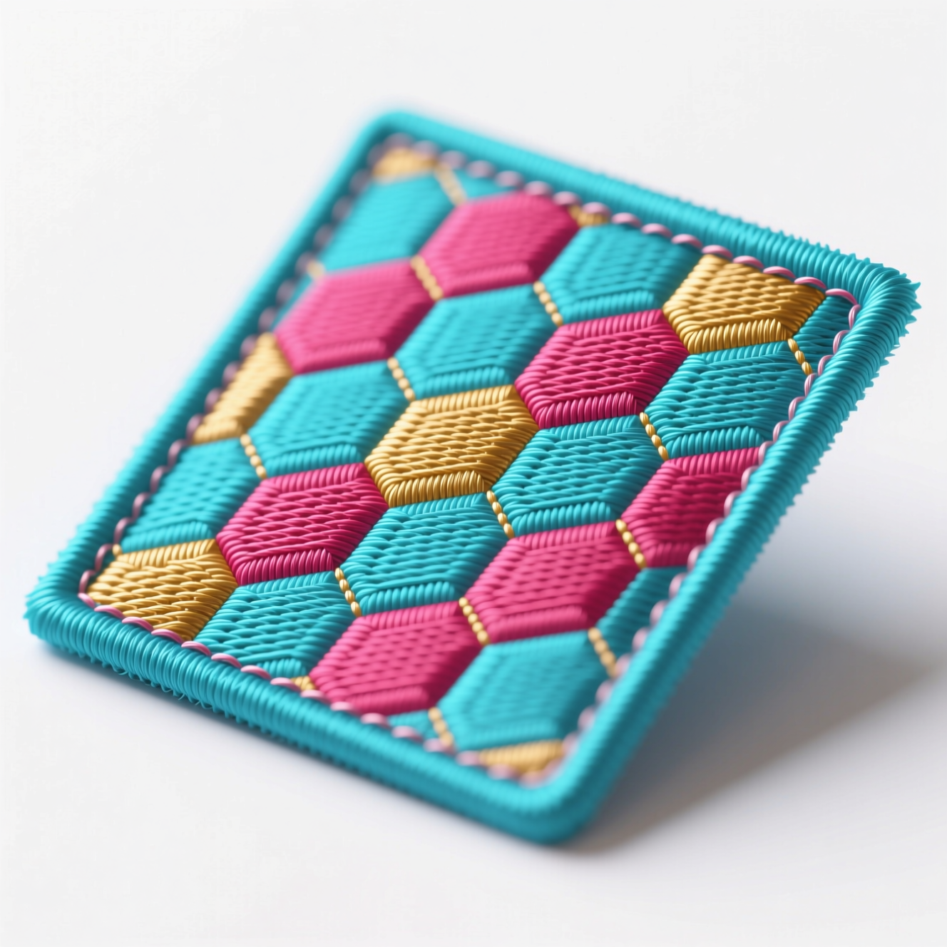 Geometric pattern velcro patch